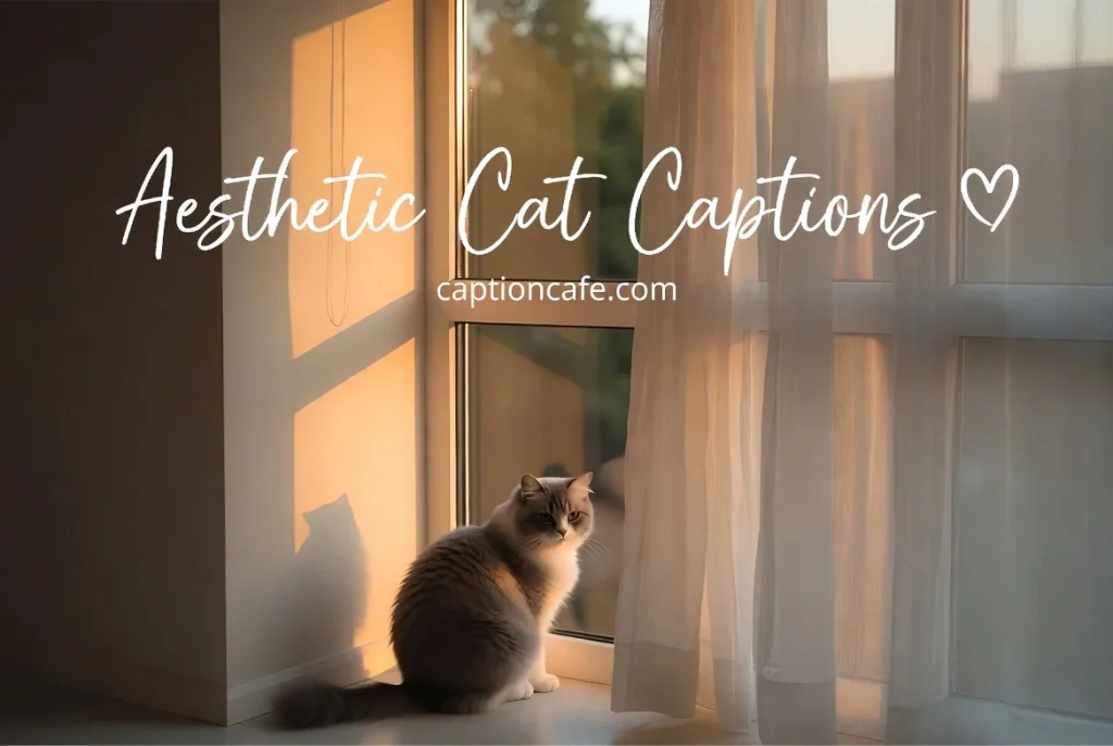 Aesthetic Cat Captions