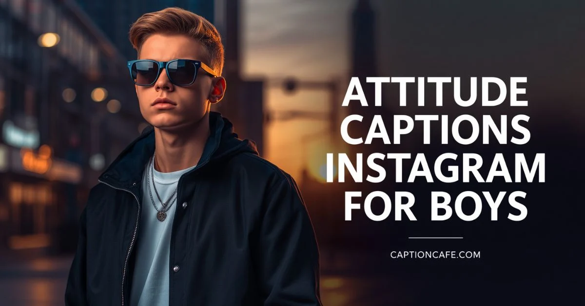 attitude captions for instagram for boy