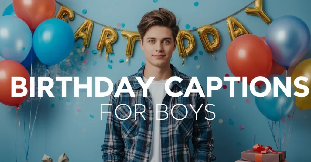 Birthday Captions for Boys