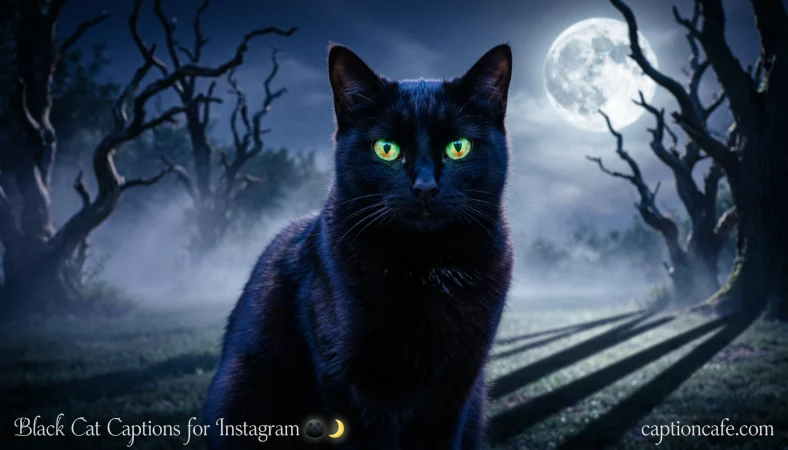 Black Cat Captions for Instagram