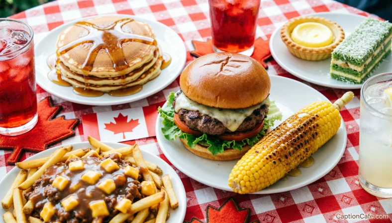 Canada Day Food Captions