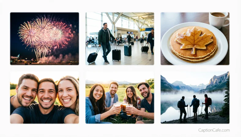 Canada Day Photo Dump Captions