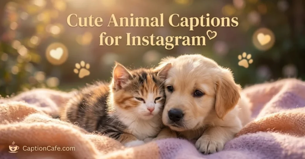 Cute Animal Captions for Instagram