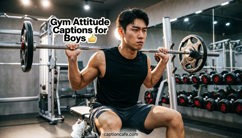 Gym Attitude Captions for Boys