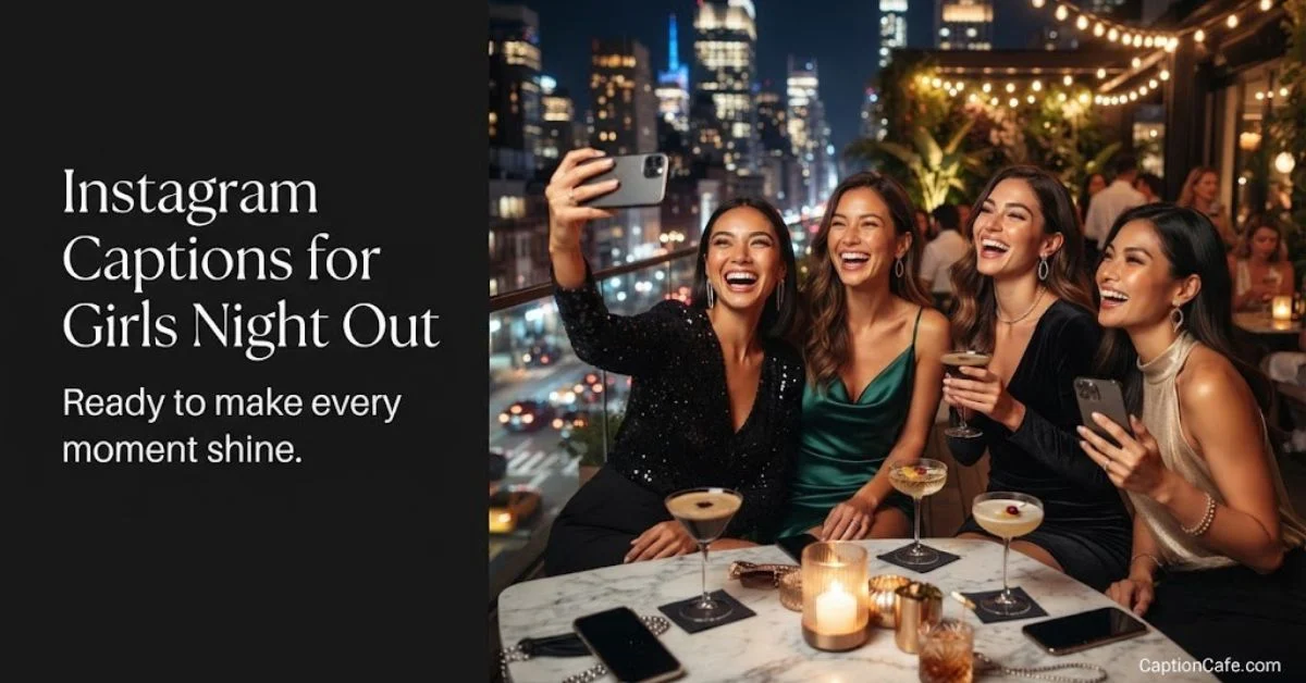 instagram captions for girls night out