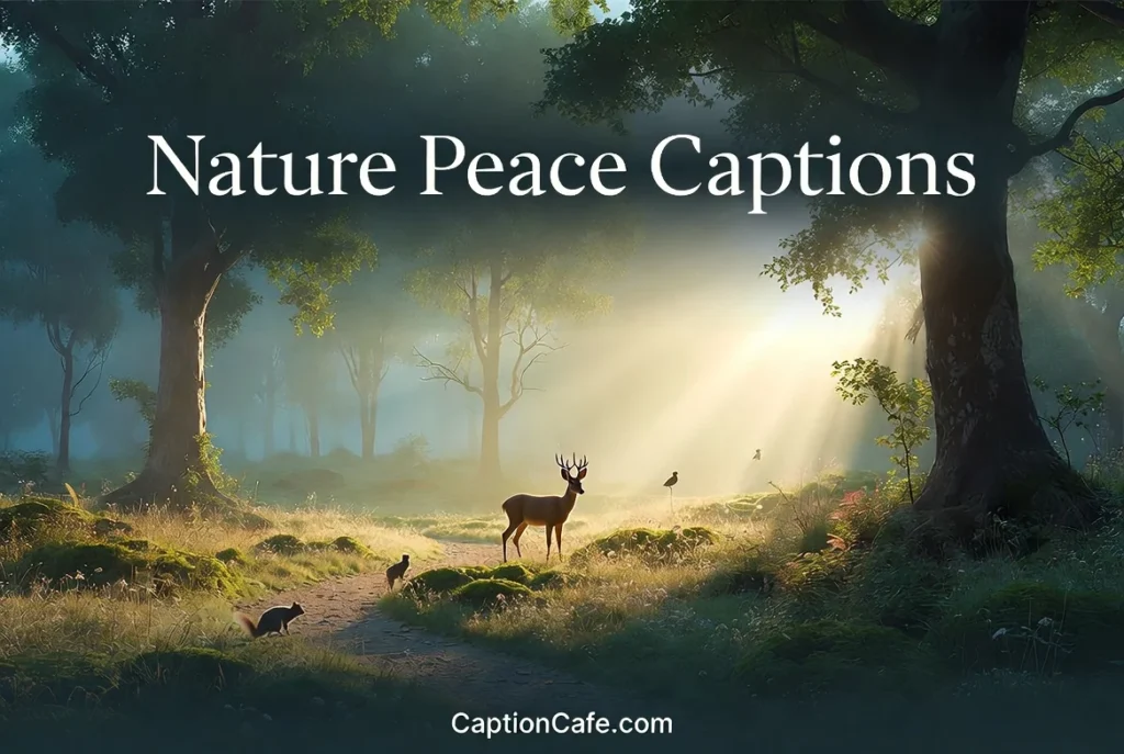 Nature Peace Captions for Instagram