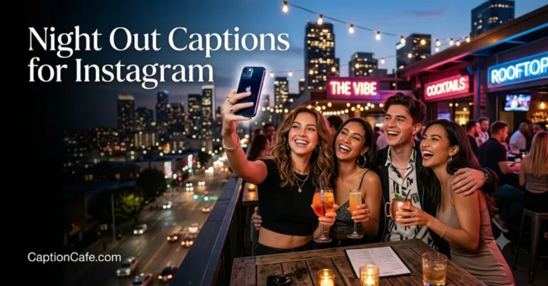 night out captions for instagram