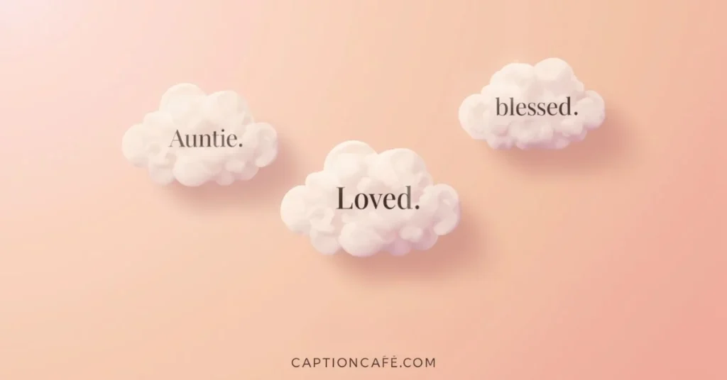 One Word Aunt Captions For Instagram