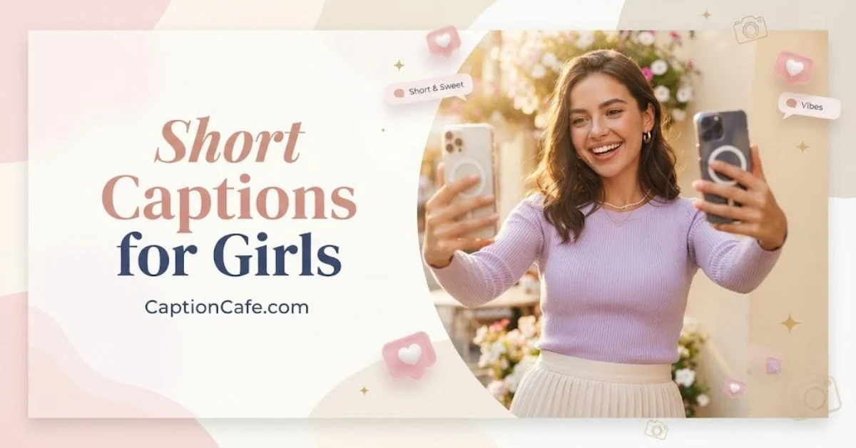 short captions for girls