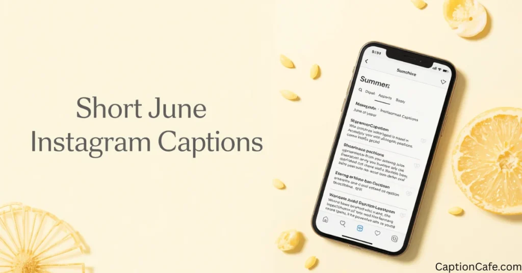Short June Instagram Captions