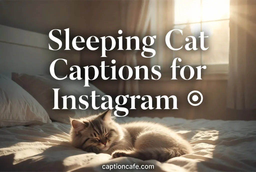 Sleeping Cat Captions for Instagram