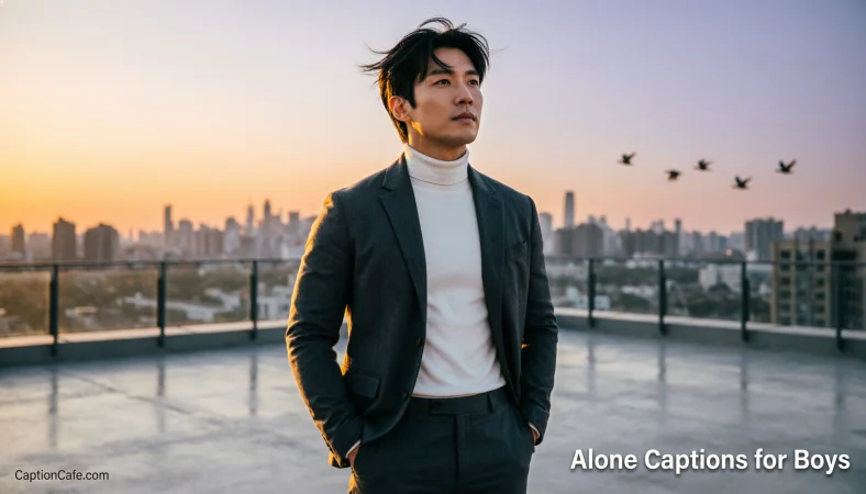 Alone Captions for Instagram for Boys