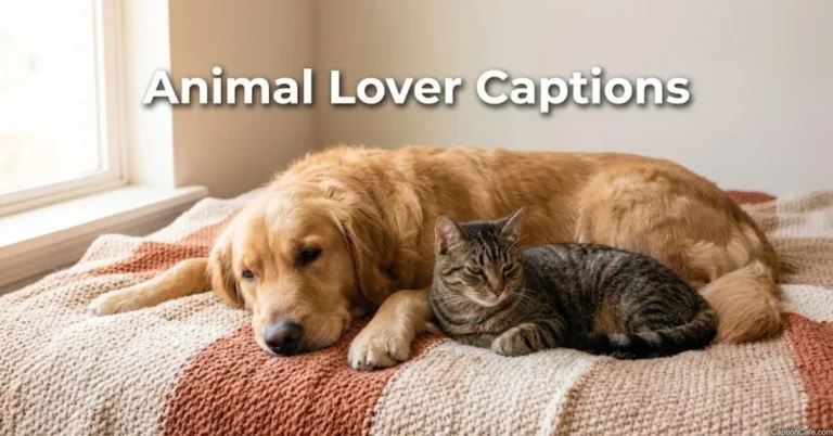 Animal lover captions