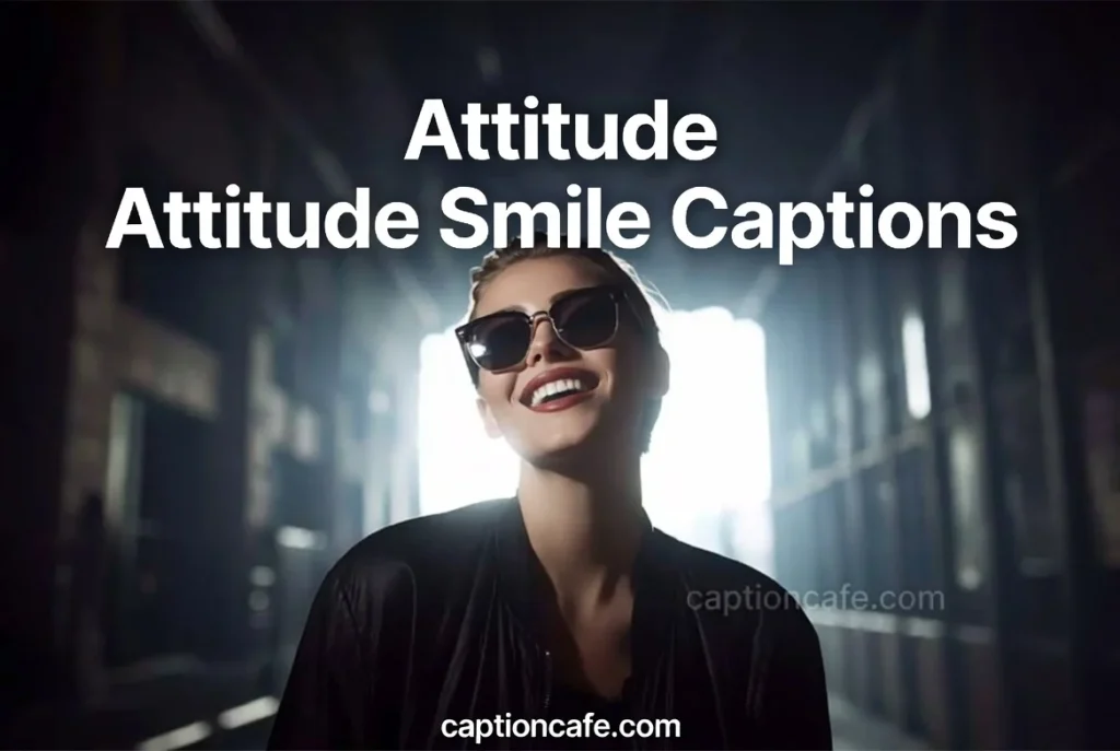 Attitude Smile Captions for Instagram