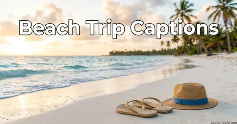 Beach Trip captions