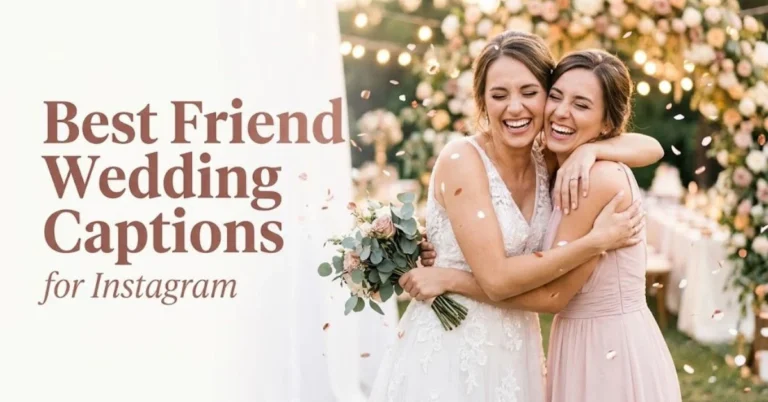 best friend wedding captions