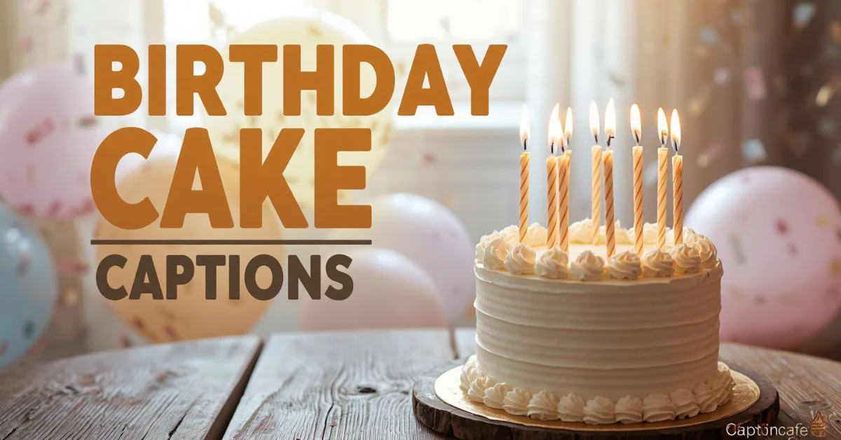Birthday Cake Captions