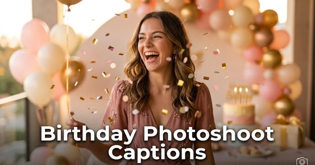 Birthday Photoshoot Captions