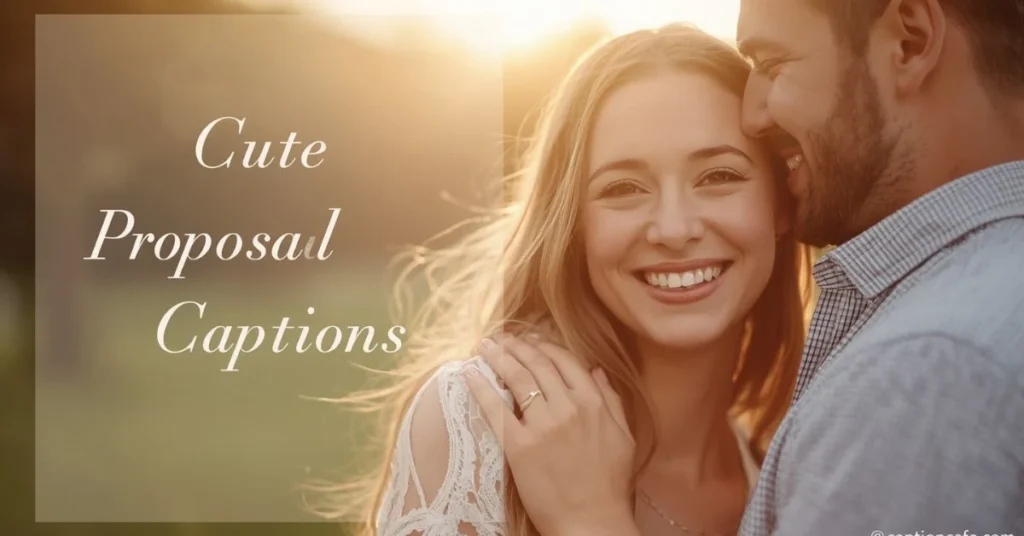 Cute Proposal Captions for Instagram