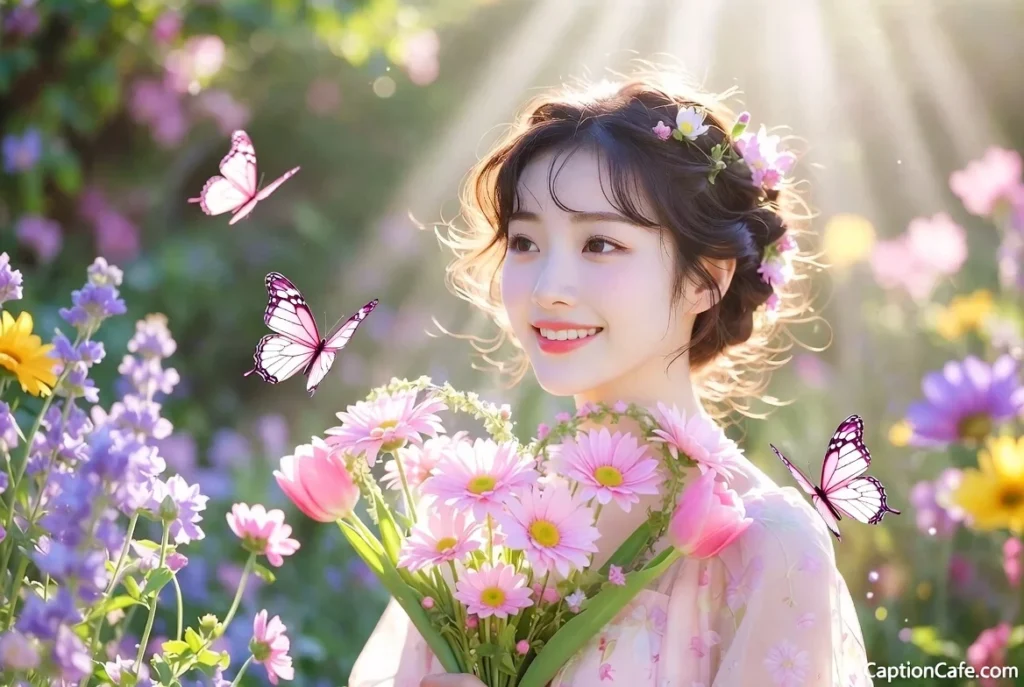 Cute Short Flower Captions for Instagram for Girl