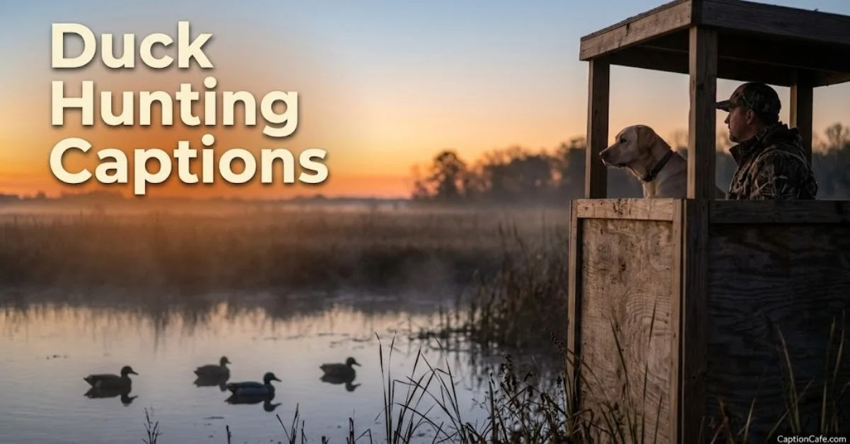 duck hunting captions