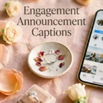 engagement announcement captions