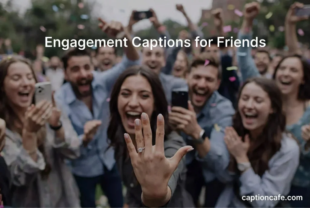 Engagement Announcement Captions for Friends