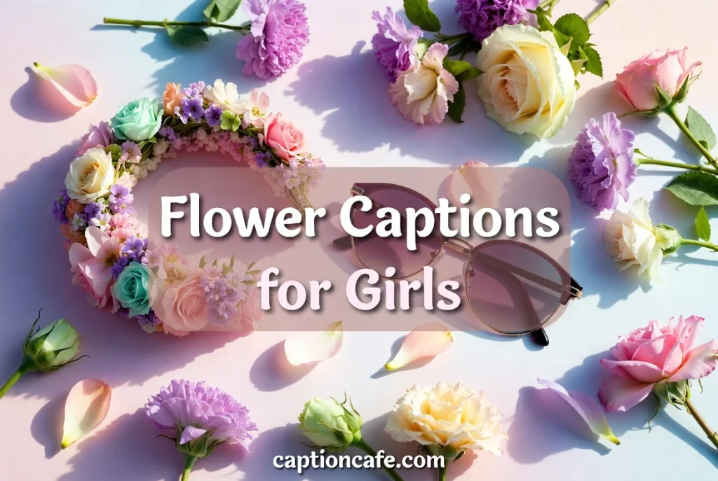 Flower Captions for Instagram for Girls
