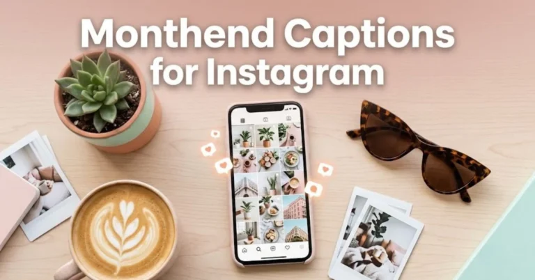 Monthend Captions for Instagram
