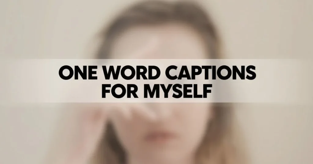 One Word Captions for Myself