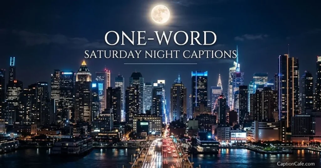 One-Word Saturday Night Captions
