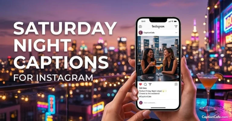 Saturday Night Captions for Instagram