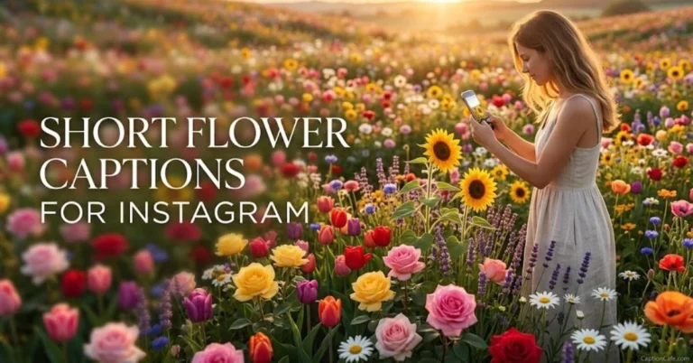 short flower captions for instagram