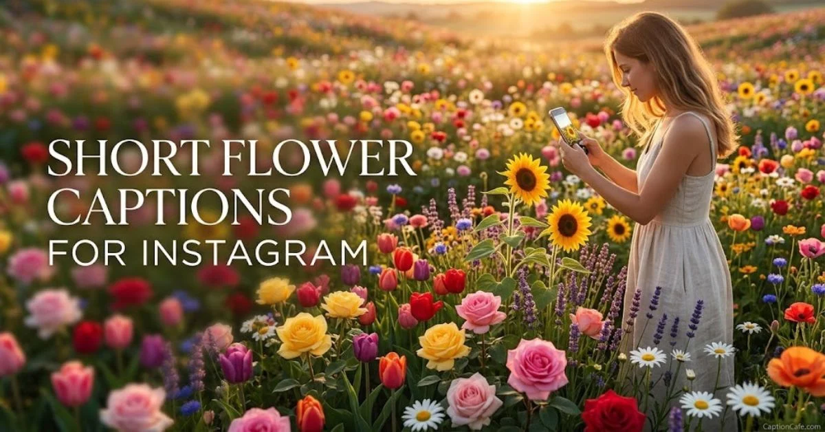 short flower captions for instagram