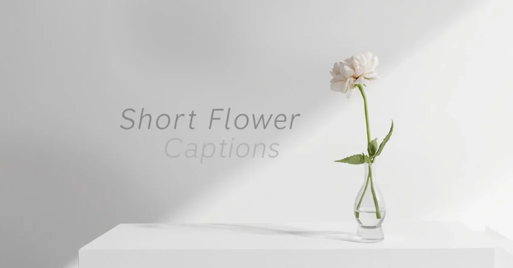 Short Flower Captions for Instagram