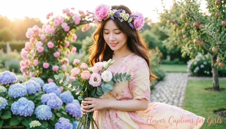 Short Flower Captions for Instagram for Girl