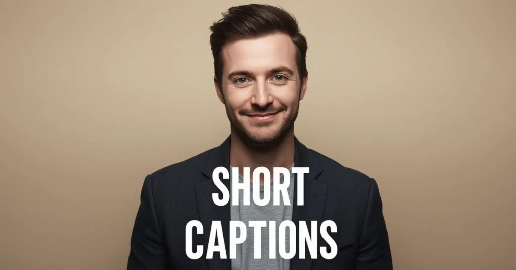Short Instagram Captions for Men