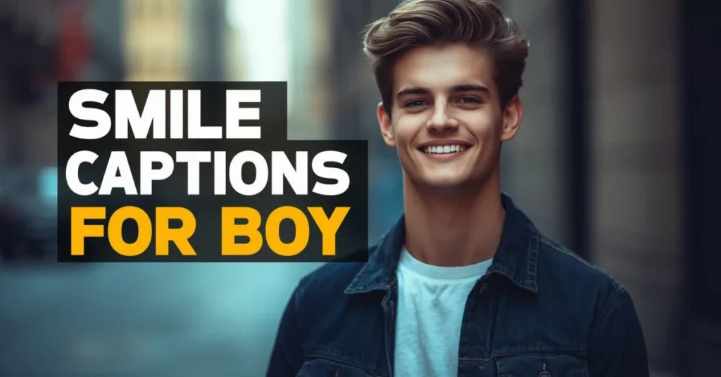 Smile Captions for Instagram for Boy