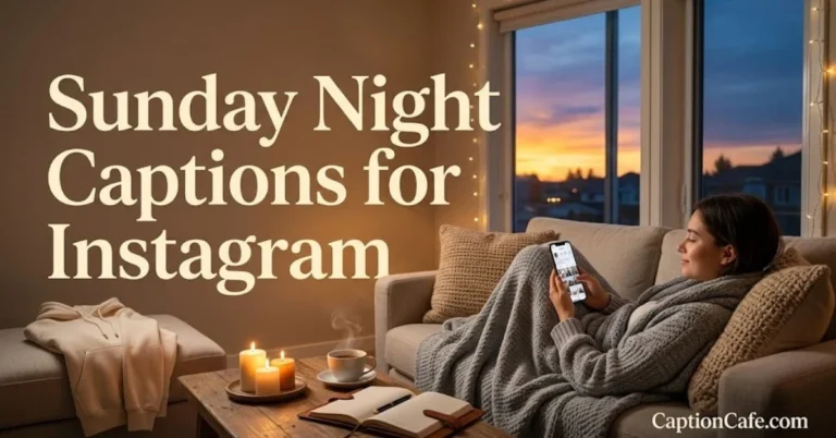 Sunday Night Captions for Instagram