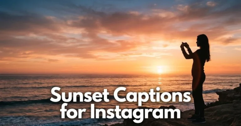 Sunset Captions for Instagram