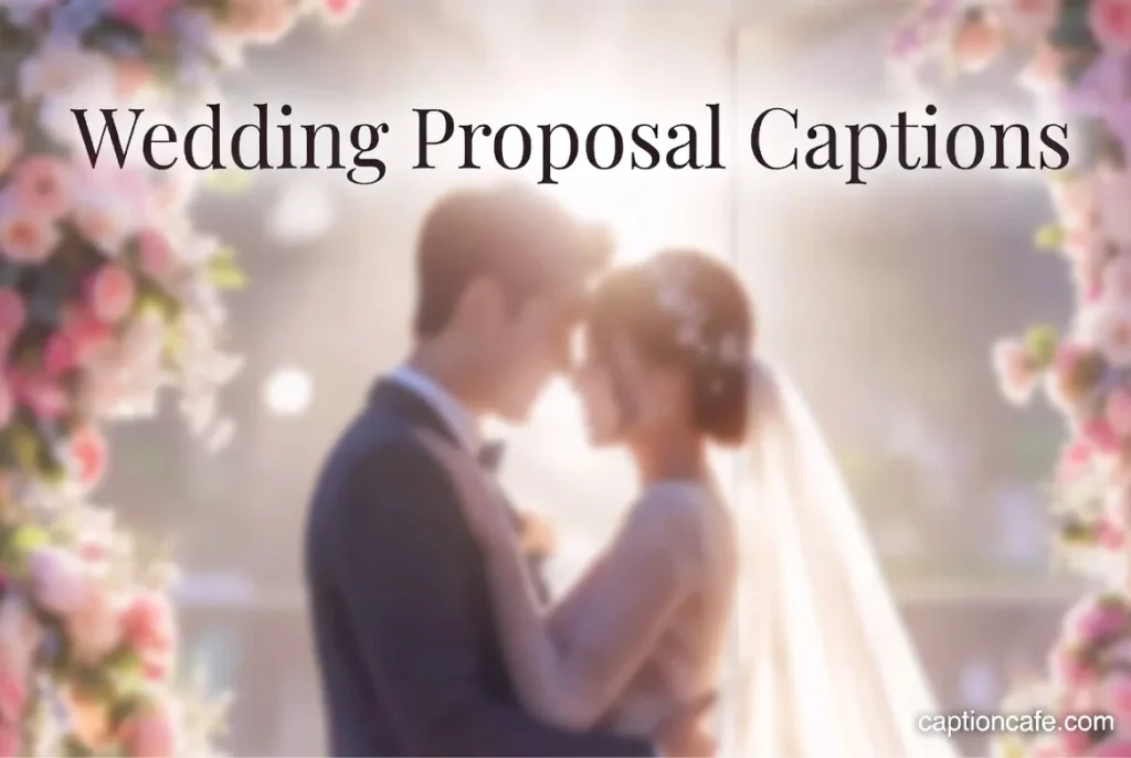 Wedding Proposal Captions for Instagram