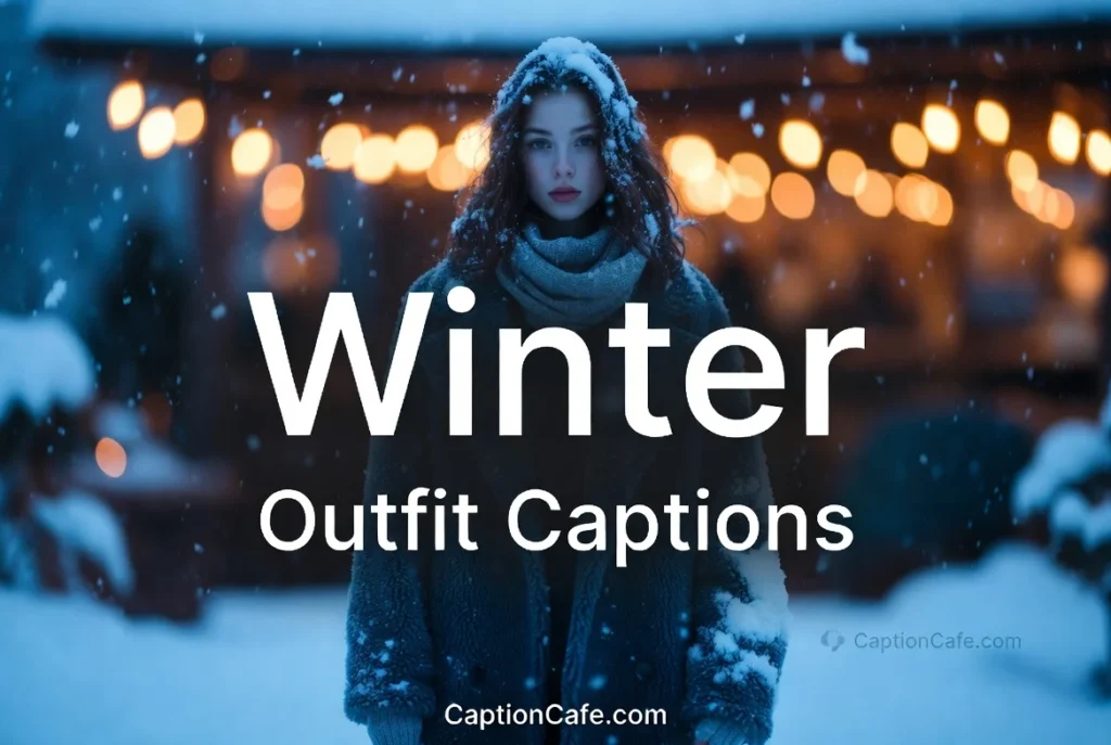 Winter Outfit Captions for Instagram for Girl
