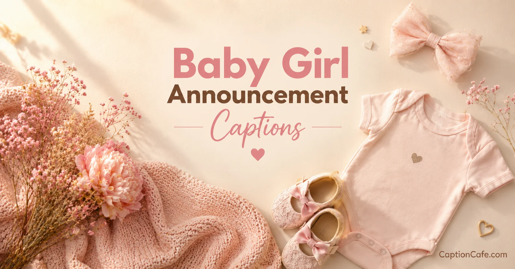Baby Girl Announcement Captions