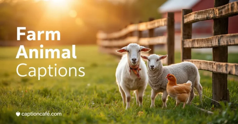 Farm animal captions