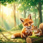 Forest animal captions