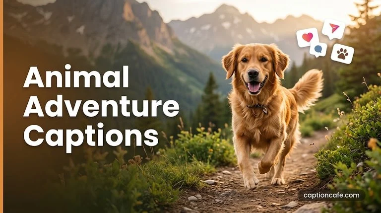 Animal adventure captions