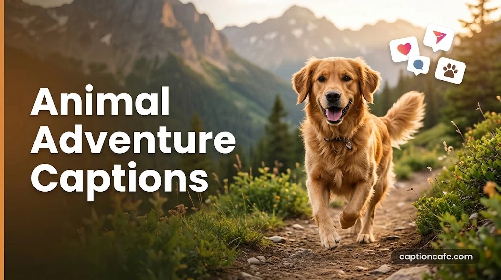 Animal adventure captions