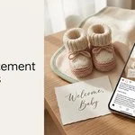 birth announcement captions