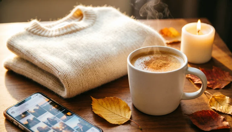 cozy fall captions