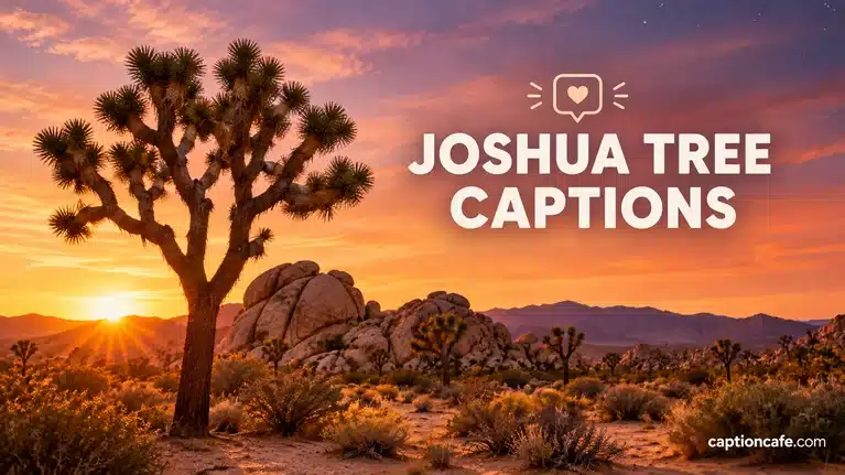 Joshua Tree Captions
